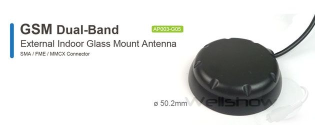 AP003 GSM Dual-Band Antenna Glass Mount