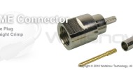 FME connector plug straight crimp for RG58, RG174, RG316, RG188, LMR100 coax cable