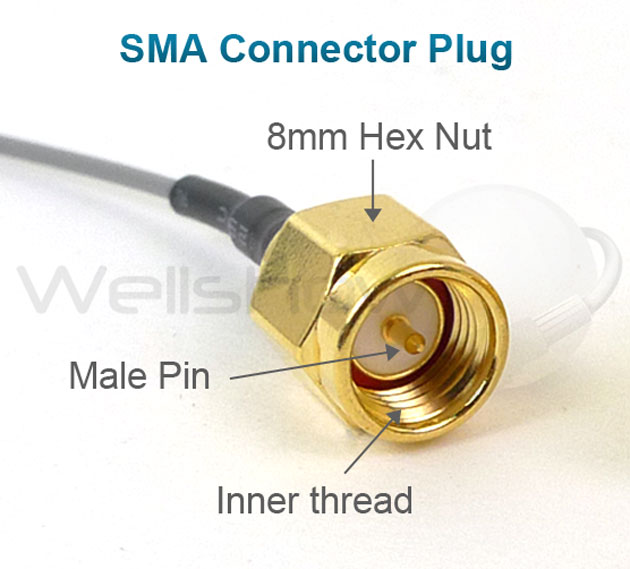 Y Type 1 SMA Female Jack To 2 SMA Male Plug T RF Pigtail RG316 Cable 8Inch UE 