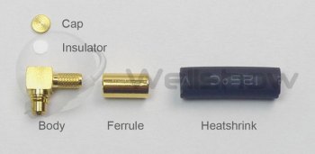 Assembly Instructions: All parts of MMCX connector