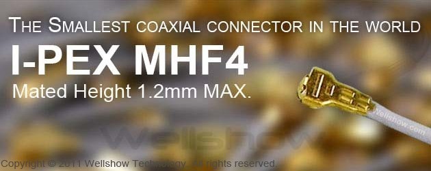 IPEX MHF4 Mini Coax Connector