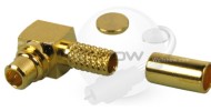 MMCX Right Angle Crimp plug For RG174, RG316, 1.13 , 1.32mm