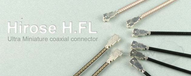Hirose H.FL connector (Equiv. to Sunridge MCG connector)