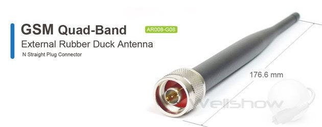 AR008 GSM Quad-Band Rubber Duck Antenna