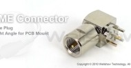 FME connector plug right angle for PCB mount
