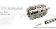 N connector jack straight crimp for RG174,RG316 coax cable